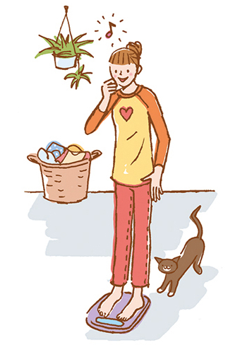 体重を毎日量る